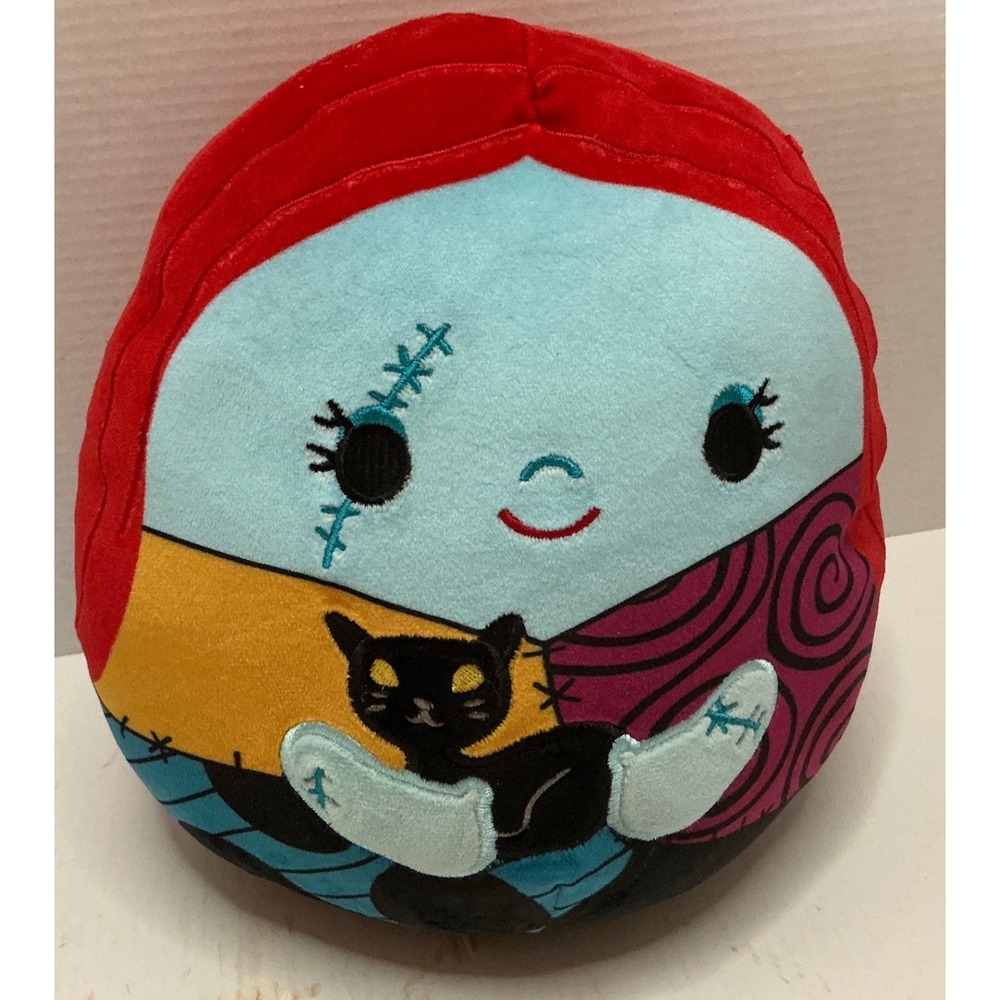Squishmallow Sally‎ Nightmare Before Christmas Black Cat Plush 8 Inch Disney